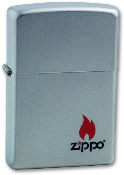Широкая зажигалка Zippo С Покрытием Satin Chrome 205 ZIPPO - фото 95649