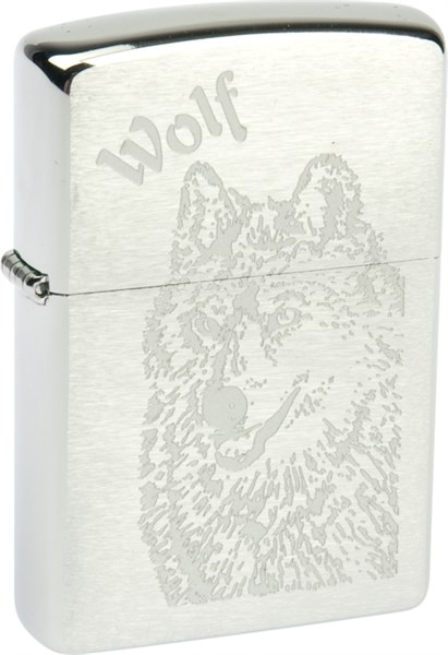 Широкая зажигалка Zippo Wolf 200 - фото 95836