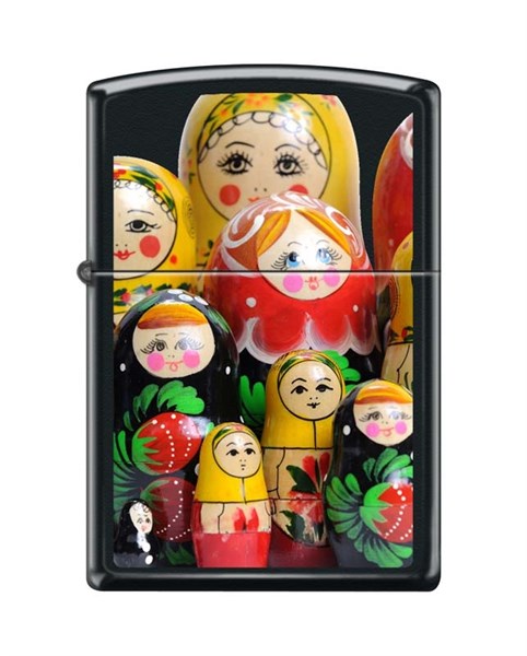 Широкая зажигалка Zippo MATROSHKA DOLL 218 - фото 95877