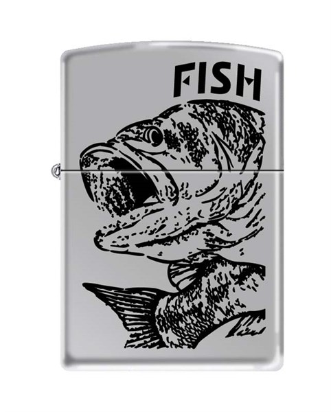 Широкая зажигалка Zippo FISH - BIG MOUTH 250 - фото 95887