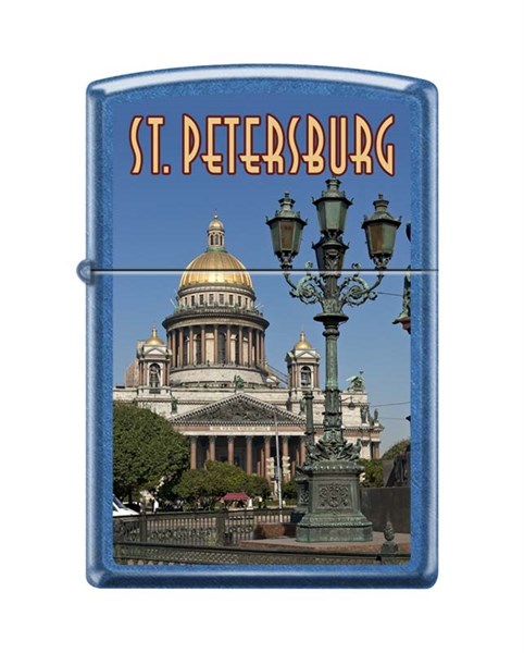 Широкая зажигалка Zippo 24534 ST ISSACS - фото 95895