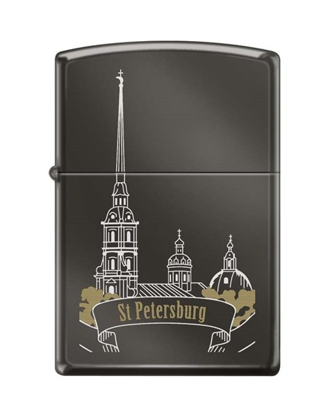 Широкая зажигалка Zippo ST PETER SKYLINE 150 - фото 95901