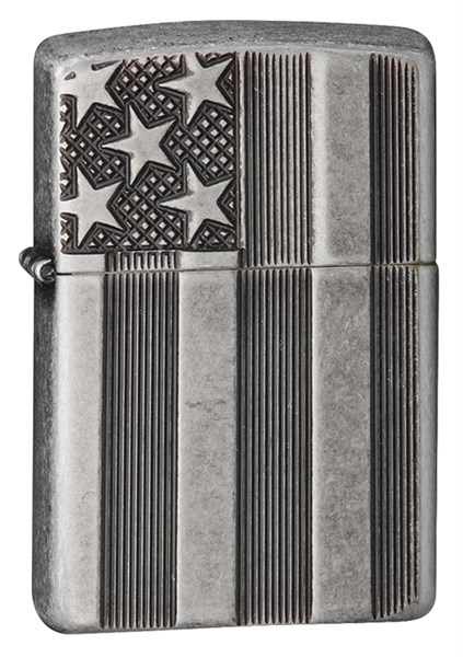 Зажигалка Armor™ Antique Silver Plate™ Зиппо (Zippo) 28974 - фото 95996