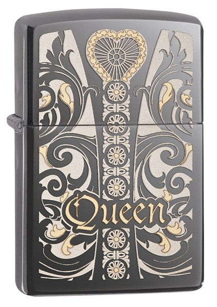 Широкая зажигалка Zippo Queen 28797 - фото 96078
