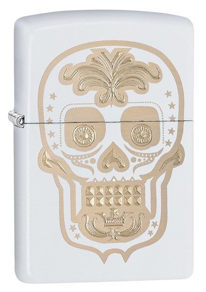 Широкая зажигалка Zippo Sugar Skull 28792 - фото 96080