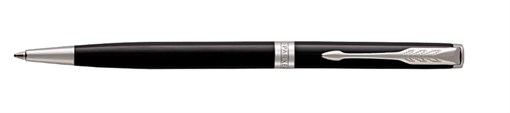 Ручка шариковая тонкая Essential Sonnet Laque Black CT Паркер (Parker) 1931503 - фото 96959