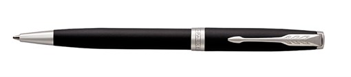 Ручка шариковая Essential Sonnet Matte Black CT Паркер (Parker) 1931524 - фото 96971