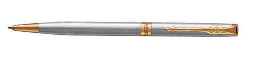 Ручка шариковая тонкая Essential Sonnet Stainless Steel GT Паркер (Parker) 1931508 - фото 96976