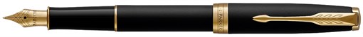 Ручка перьевая Essential Sonnet Matte Black GT Паркер (Parker) 1931516 - фото 96981