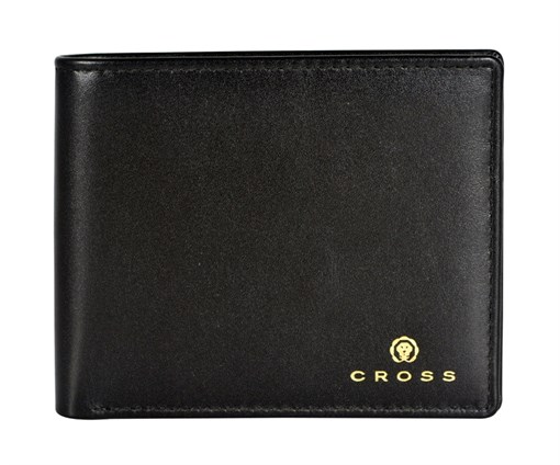 Кошелёк Кросс (Cross) Concordia Black, кожа наппа, гладкая, чёрный, 11 х 9 х 1,5 см - фото 99210