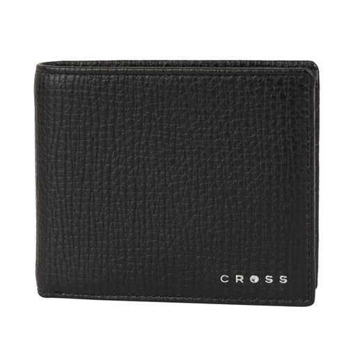 Кошелёк Кросс (Cross) RTC Black, кожа наппа, тисненая, чёрный, 11 х 9 х 1,5 см - фото 99216