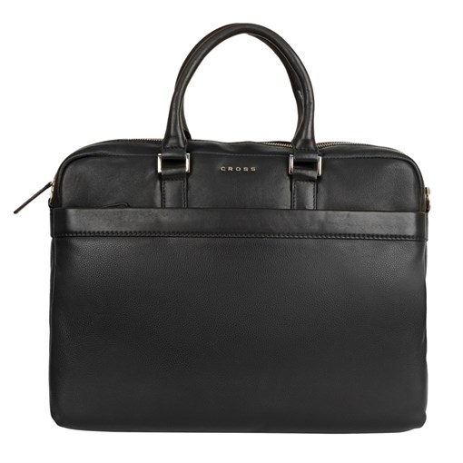 Портфель Кросс (Cross) Renovar Black, кожа наппа, комбинированная, чёрный, 31 х 41 х 8 см - фото 99468