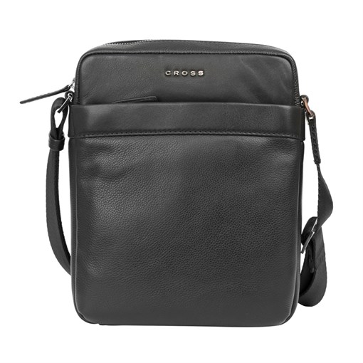 Сумка наплечная, Кросс (Cross) Renovar Black, кожа наппа, комбинированная, чёрный, 27 х 21 х 6 см - фото 99470