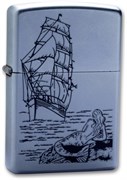 Широкая зажигалка Zippo Mermaid 205