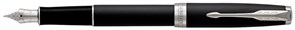 Ручка перьевая Essential Sonnet Matte Black CT. Линия письма – тонкая, в подарочной упаковке Паркер (Parker)