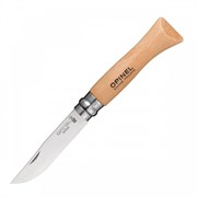 Нож Опинель (Opinel) №6, нержавеющая сталь, рукоять из бука