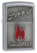 Зажигалка Зиппо (Zippo) Classic с покрытием Street Chrome, латунь/сталь, серебристая, матовая, 36x12x56 мм