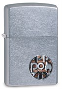 Зажигалка Zippo Button с покрытием Street Chrome™, 29872