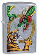 Зажигалка Zippo Dragon Design с покрытием Street Chrome™, 29837
