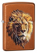 Зажигалка Зиппо (Zippo) Polygonal Lion с покрытием Toffee™, 29865