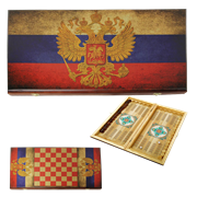 Нарды в деревянной коробке Россия SA-RU-L