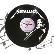 Часы виниловая грампластинка  Metallica WL-14