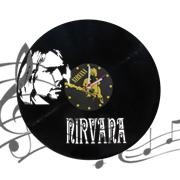 Часы виниловая грампластинка  Nirvana WL-15