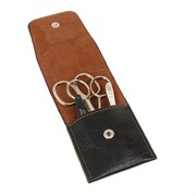 Маникюрный набор Dewal серии "For Men" 4 предмета в футляре 1663MEN-M