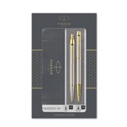 Набор Паркер (Parker) IM Core TK223 Brushed Metal GT ручка перьевая и шариковая 2093217