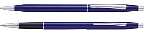 Набор Кросс (Cross) Classic Century Translucent Blue Lacquer: шариковая ручка и ручка-роллер, цвет - синий