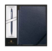 Набор: Шариковая ручка Click Midnight Blue и Записная книжка Journal Midnight Blue Кросс (Cross) AT0622-121/
