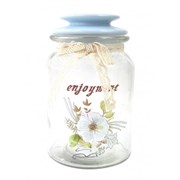 Банка для сыпучих продуктов, 1000 мл, H16 см