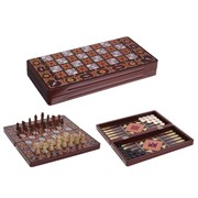 Игра настольная 3 в 1  (шахматы, шашки, нарды), L39 W19,5 H5 см