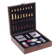 Игра настольная 2 в 1 (шахматы/покер), L23,5 W23,5 H7 см