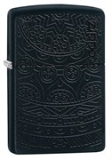 Зажигалка Zippo Tone on Tone Design с покрытием Black Matte 29989