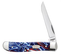 Нож перочинный Zippo Patriotic Kirinite Smooth Mini Trapper 89 мм 50508