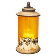Подсвечник с LED свечой, L13 W13 H24 см 262486