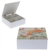 Шкатулка для чайных пакетиков, L18 W18 H7см 608497