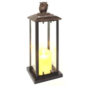 Подсвечник с LED свечой, L13 W12,5 H34,5 см 262477
