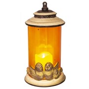 Подсвечник с LED свечой, L13 W13 H24 см 262485