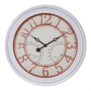 Часы с термометром и гигрометром настенные декоративные , L 50,8 W 5,8 H 50,8см