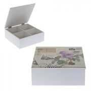 Шкатулка для чайных пакетиков, L18 W18 H7см 608495