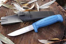 Нож Morakniv Basic 546, нержавеющая сталь, синий, 12241