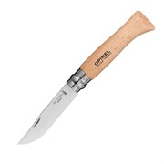 Нож Опинель (Opinel) №8, нержавеющая сталь, рукоять из бука, 123080