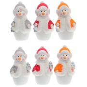 Фигурка декоративная "Снеговик", L5,5 W4,5 H9,5 см