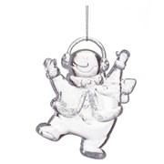 Украшение новогоднее "Снеговик", L8 W1 H9,2 см