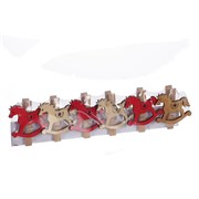 Украшение новогоднее "Прищепка", набор (6 шт), L18,5 W4,5 H1,5 см