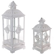 Подсвечник "Фонарь", набор их 2-х штук,  L17,12 W17,12 H48,29 см
