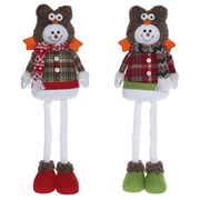 Игрушка набивная "Снеговик" (телескопич.) L27 W15 H72 см