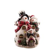 Фигурка декоративная с подсветкой "Снеговики" L24 W18 H30,5 см